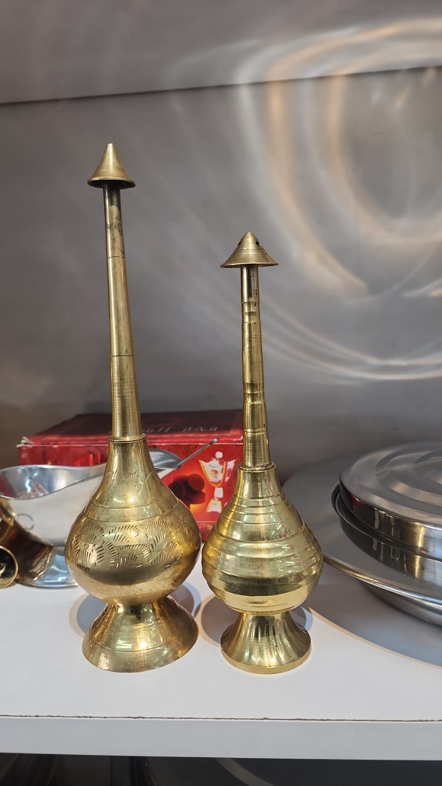 Brass Holy Anointing Oil Containers
