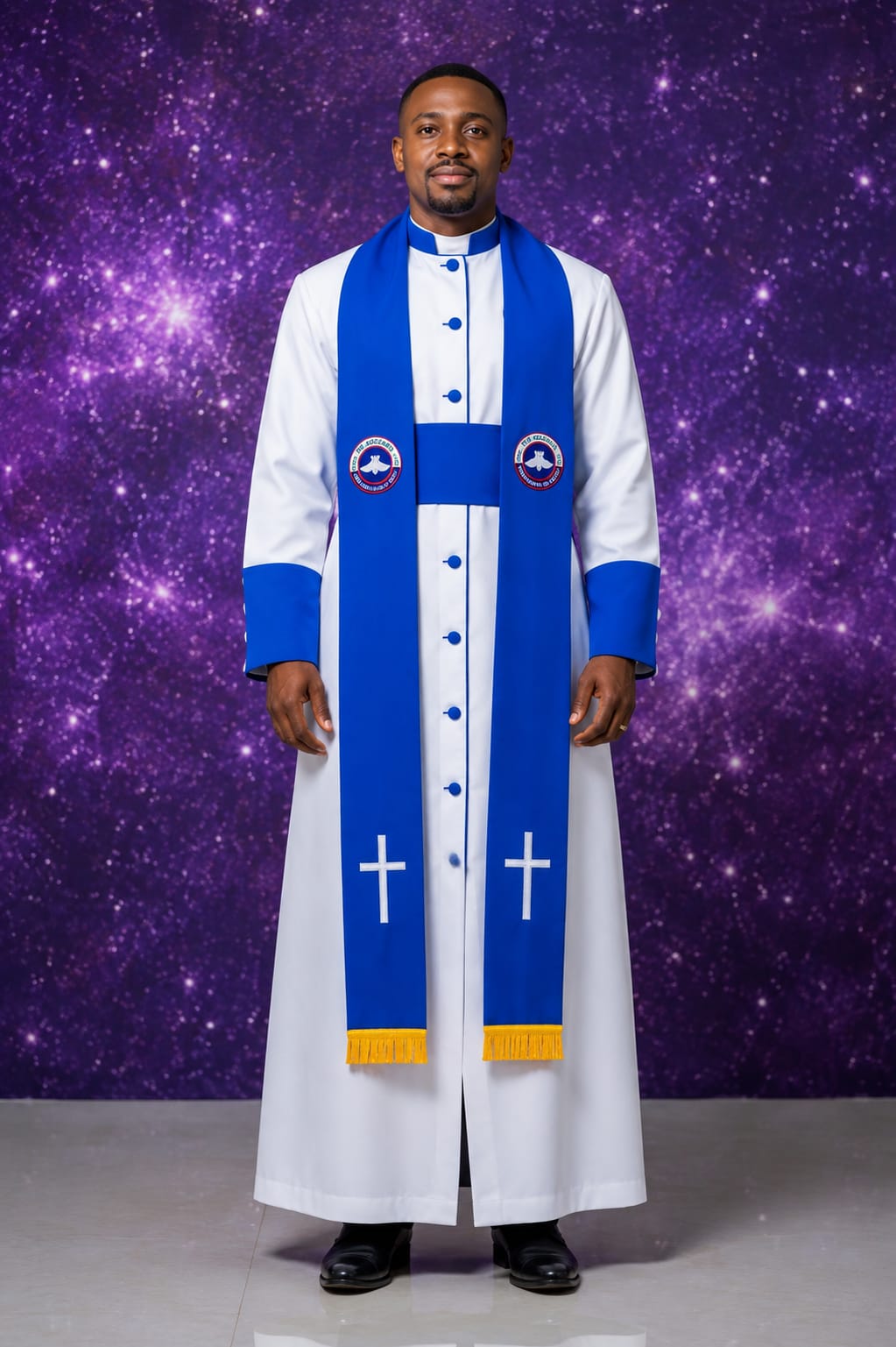 Complete Cassock at 9500/-, it comes with waist belt and scarf