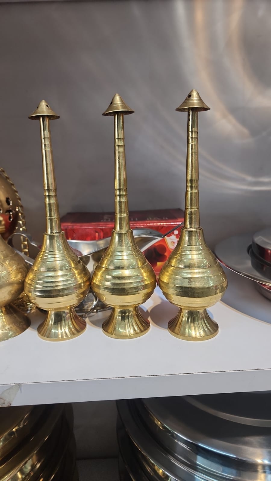 Brass Holy Anointing Oil Containers — Image 3